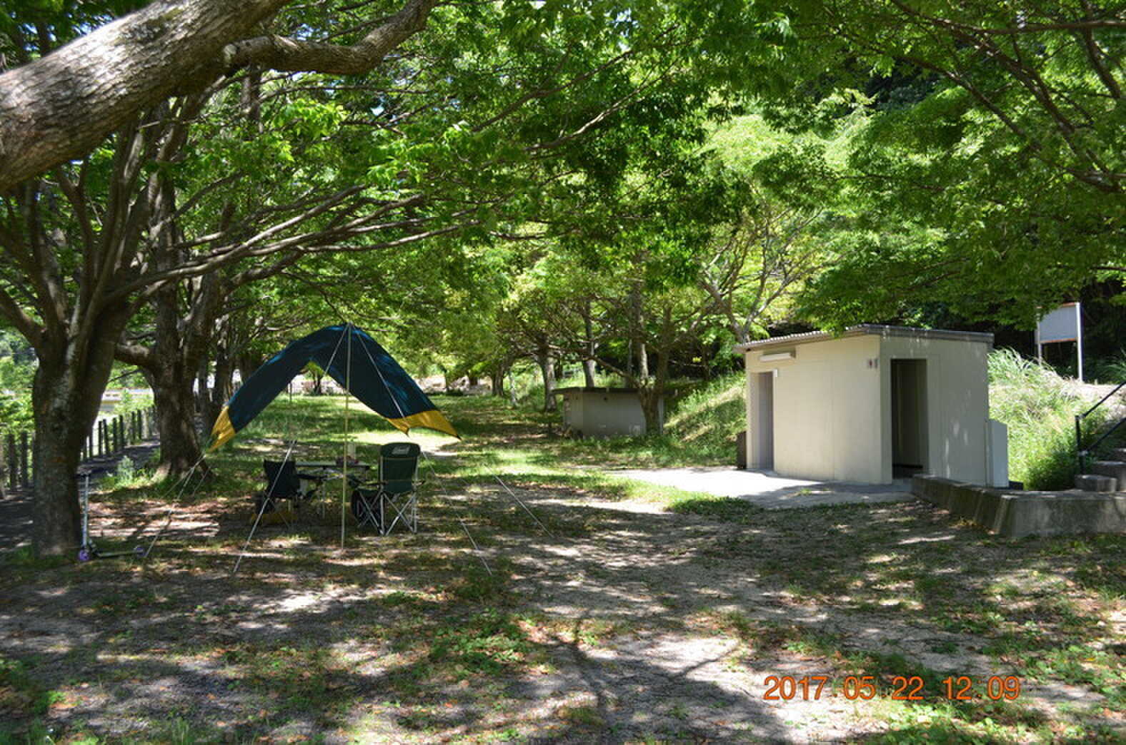 キャンプ場南側から北方向