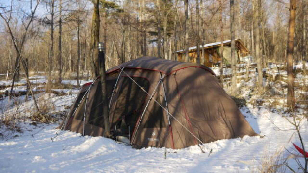 2月、雪上キャンプも楽しい