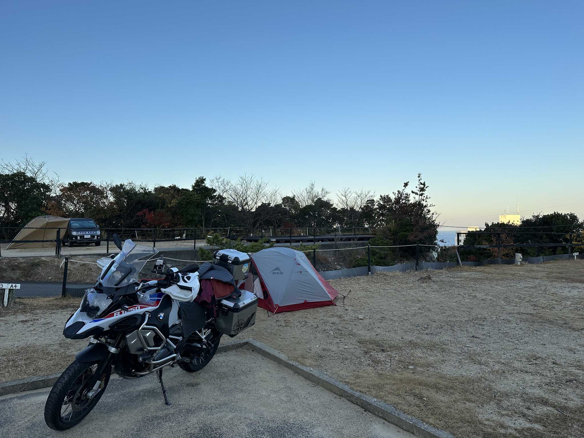 海は少ししか見えないですね。