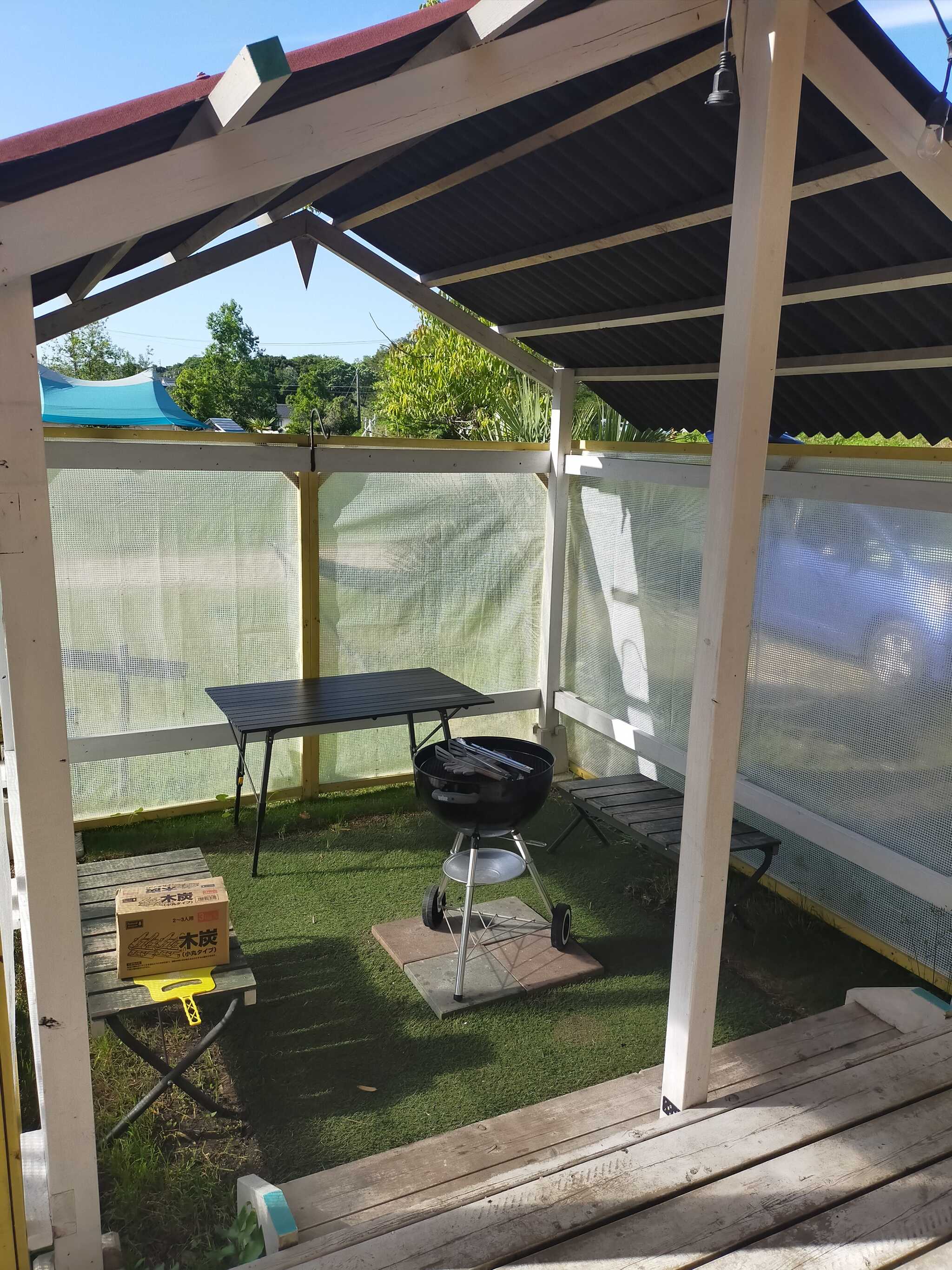 BBQは周囲を気にすることなく楽しめます