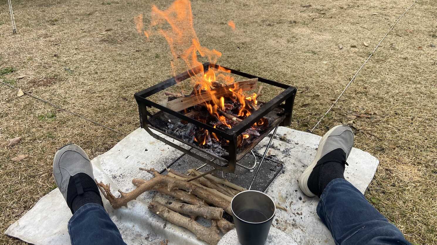 焚き火〜♪