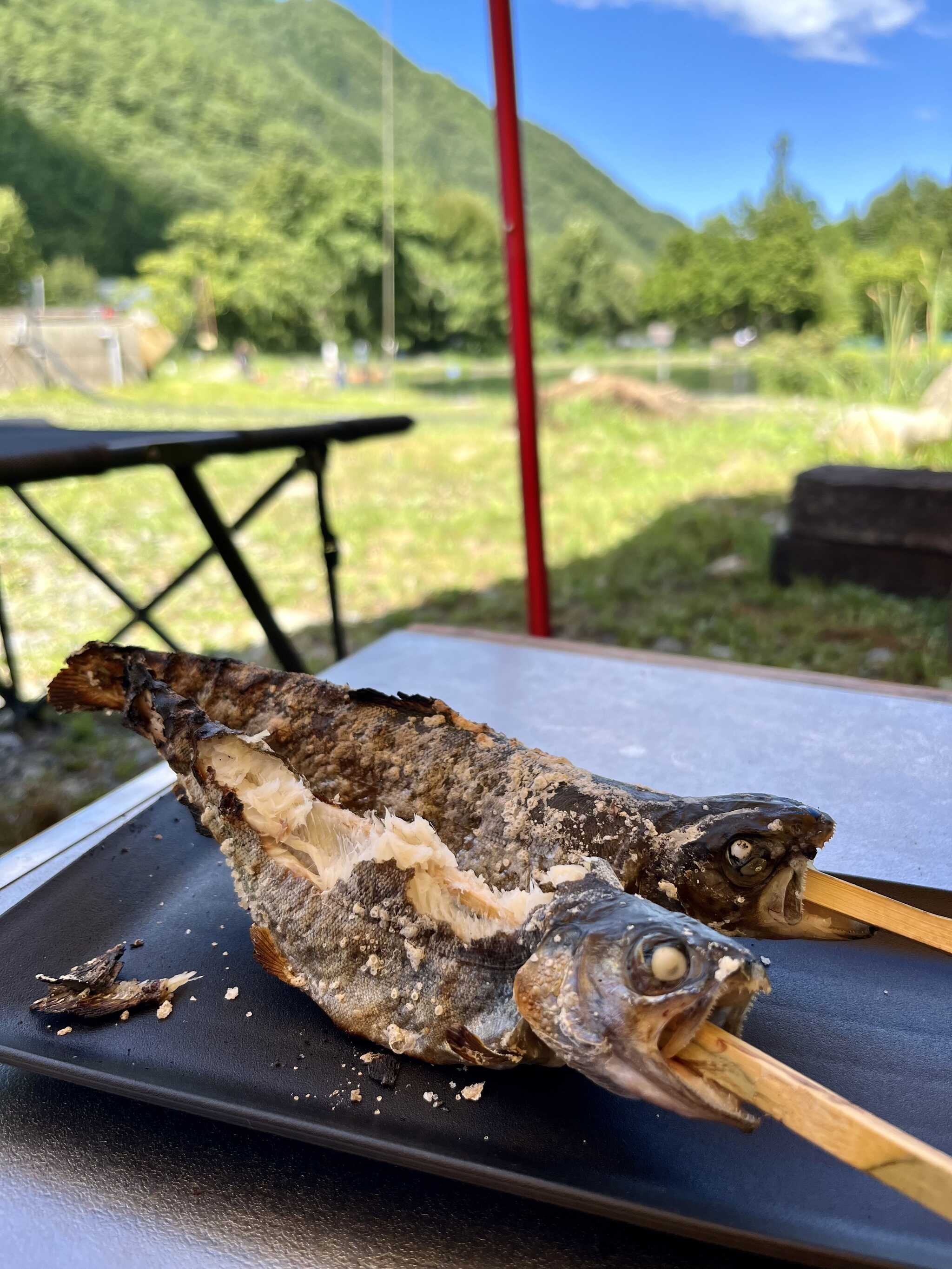 ニジマス塩焼き