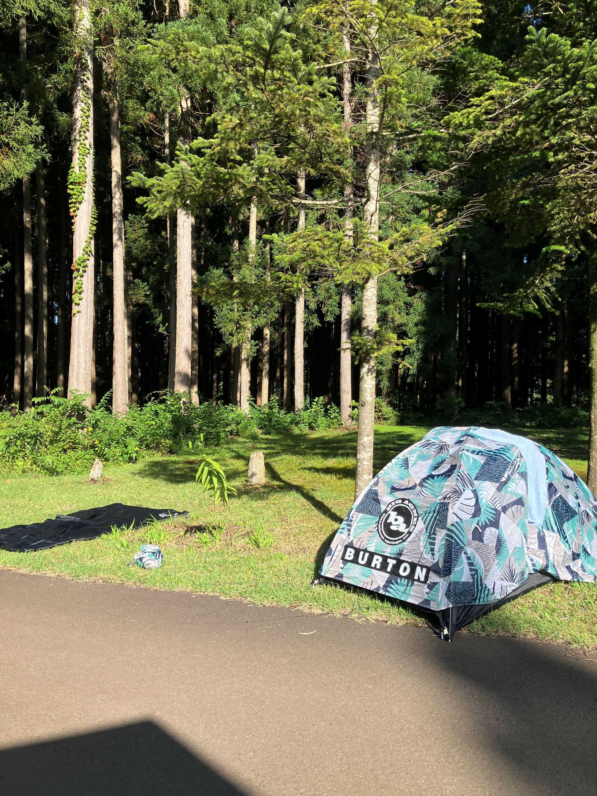 撤収前の乾燥風景