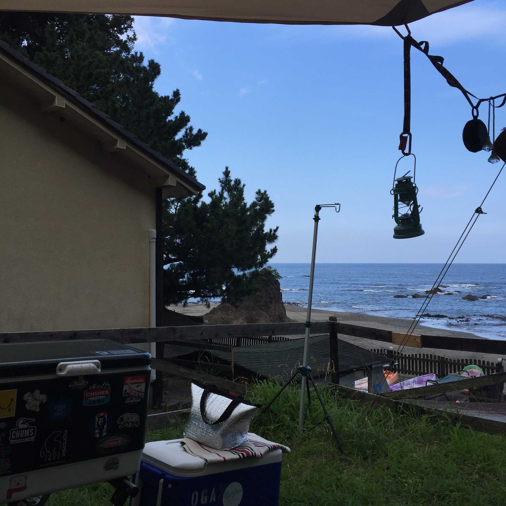 キャンプサイトから風景
