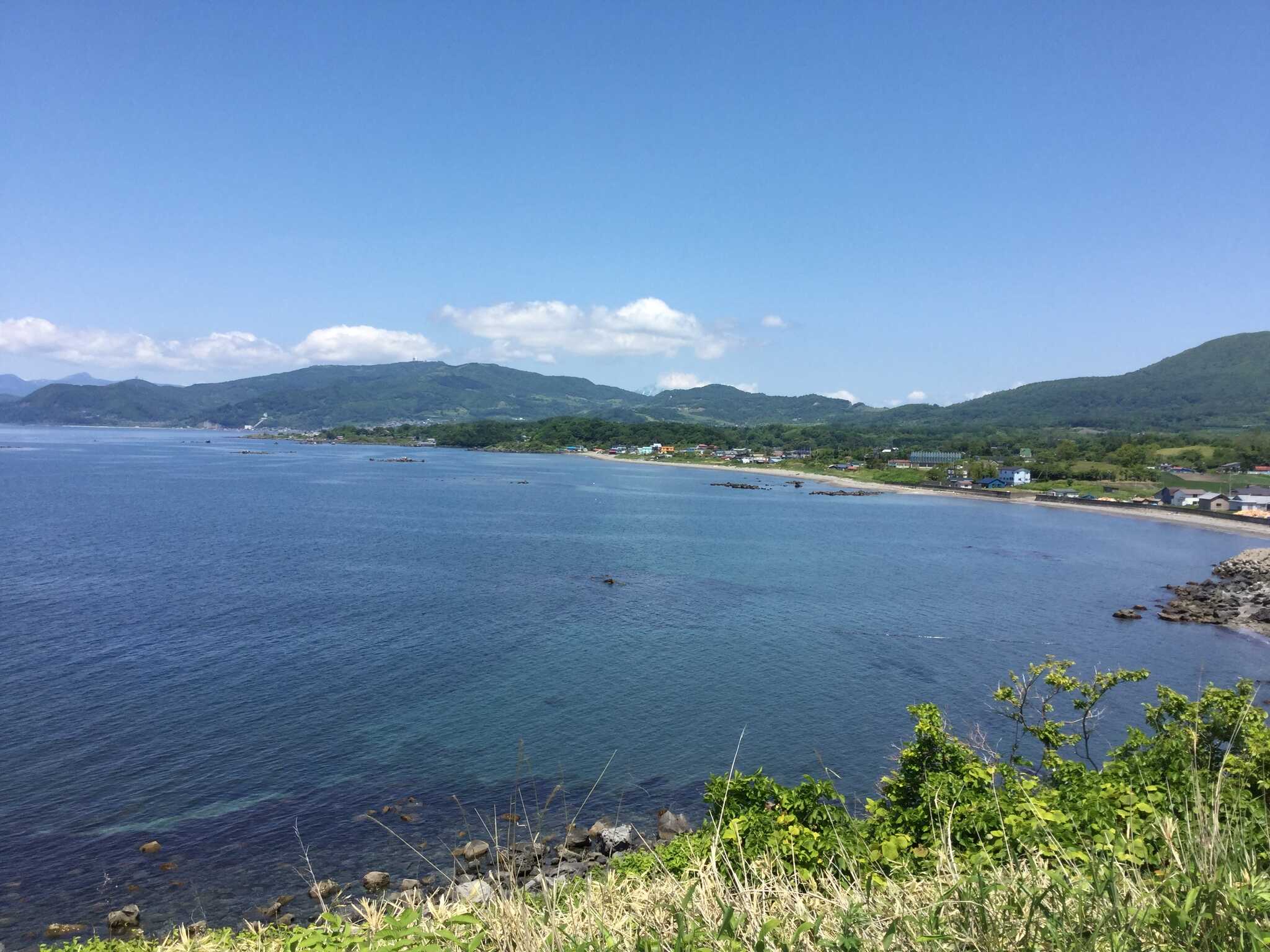 有珠海水浴場側。景色は抜群!