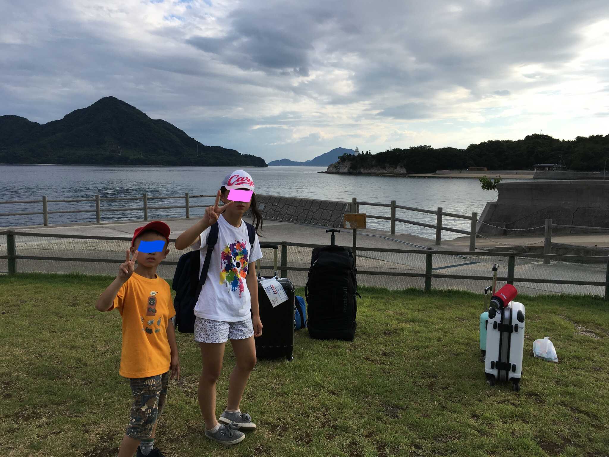 テントサイトに着いた直後