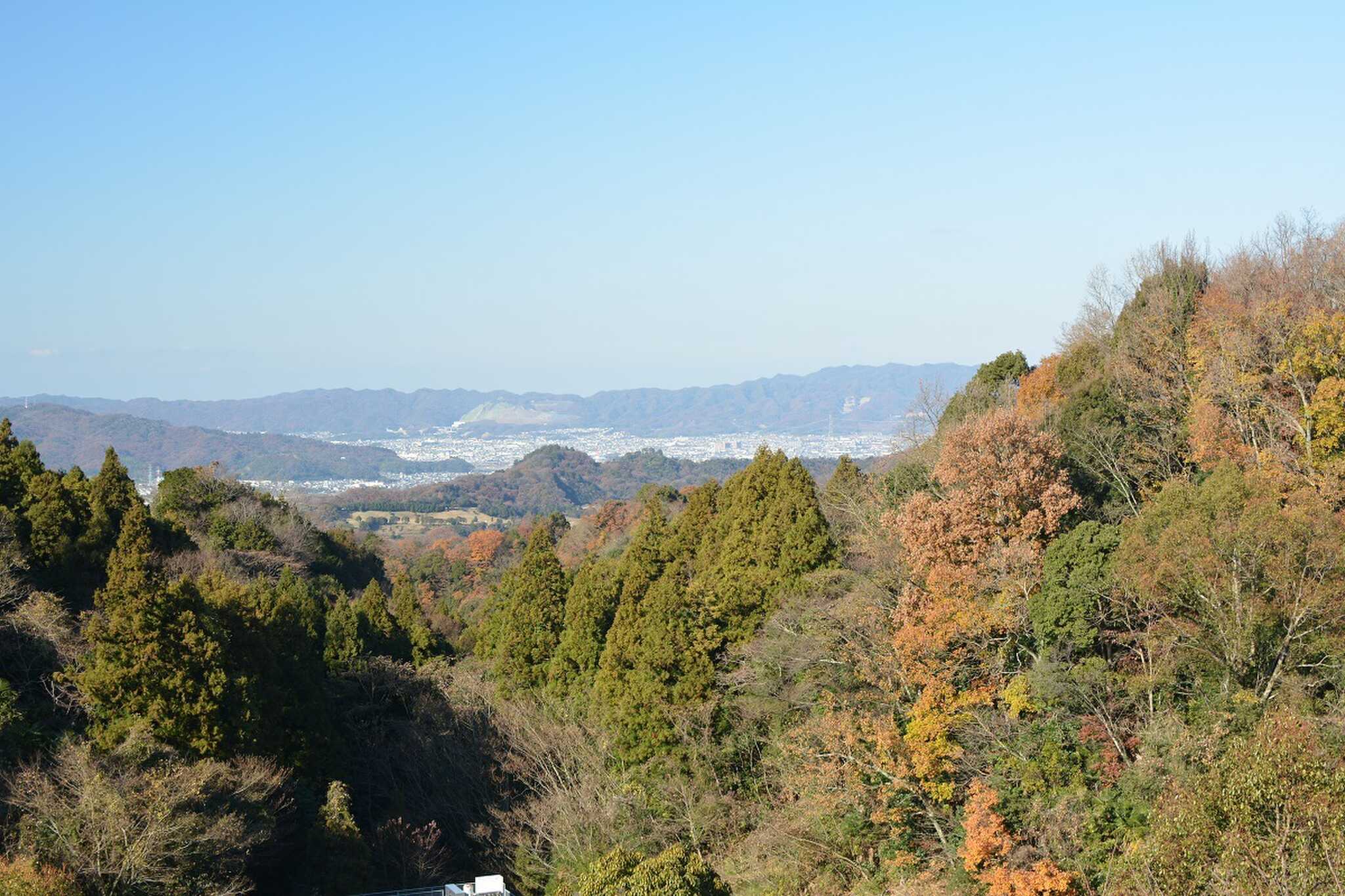 紀泉高原。山向こうが大阪府。