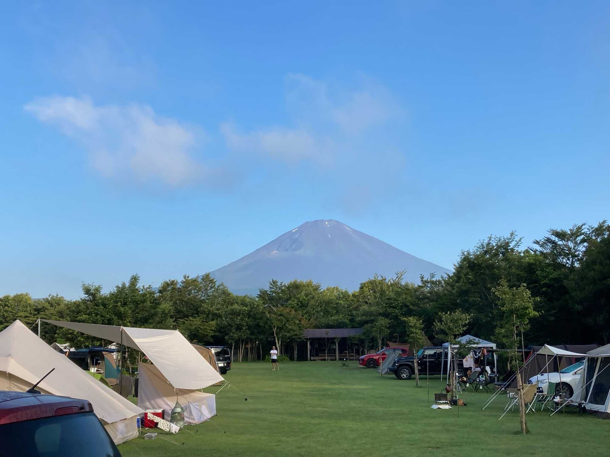 キャンプサイトからの眺め