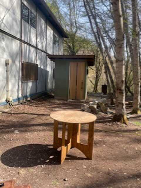 トイレと借りたテーブル