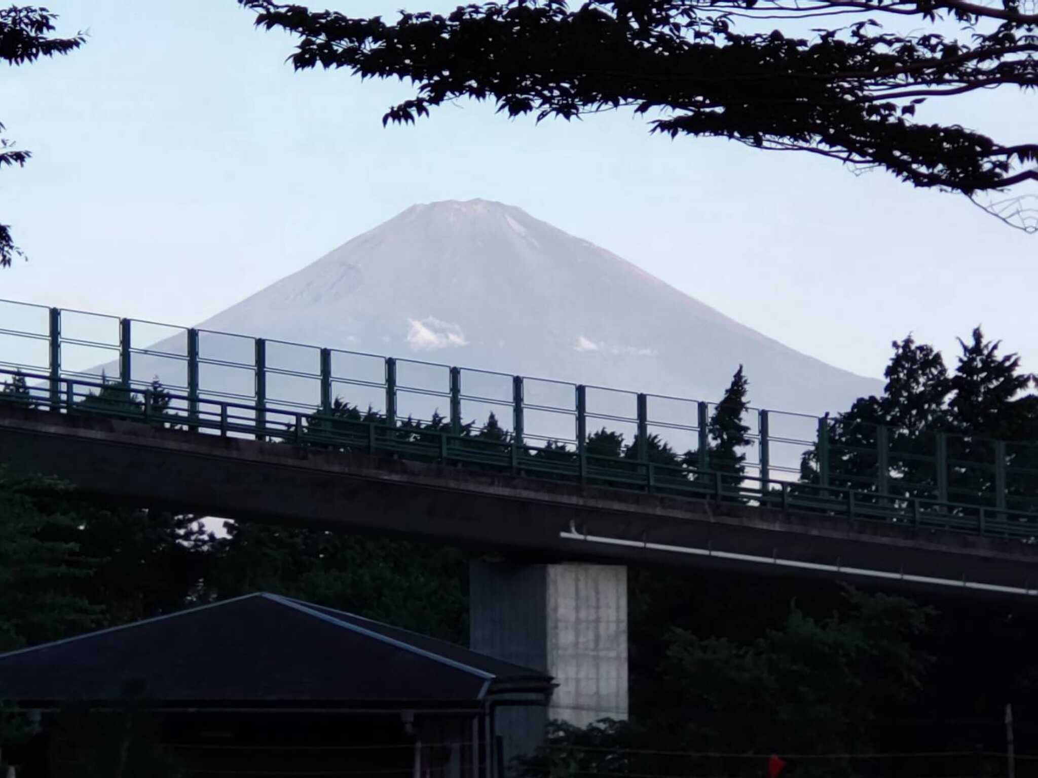 サイトから富士山が正面に!