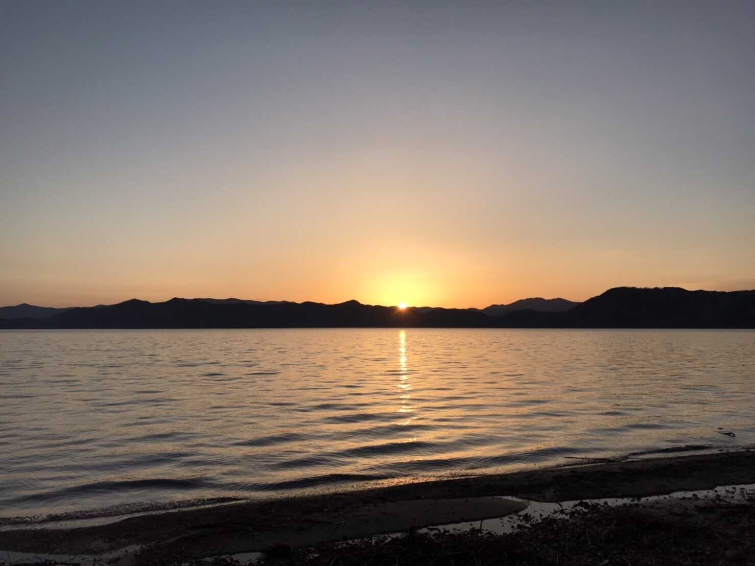 夕日