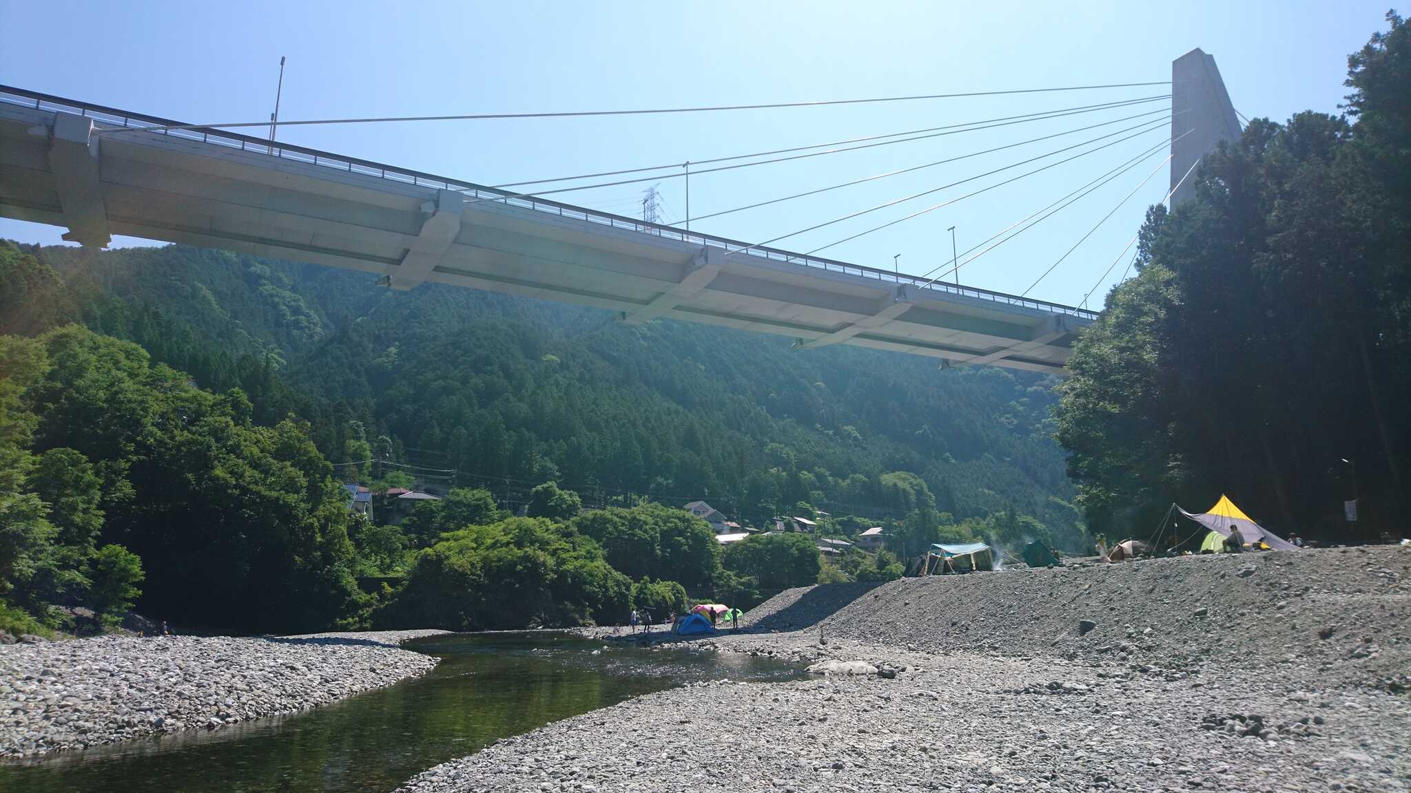 多摩川沿い