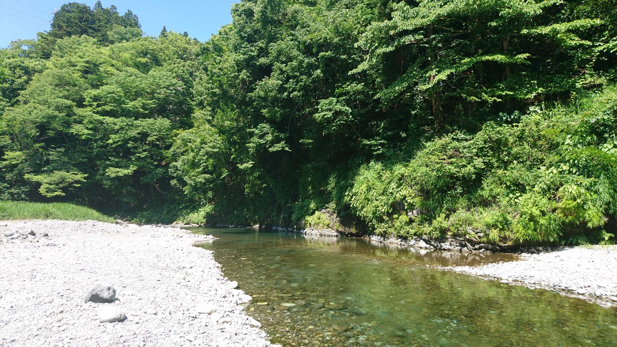 多摩川沿い