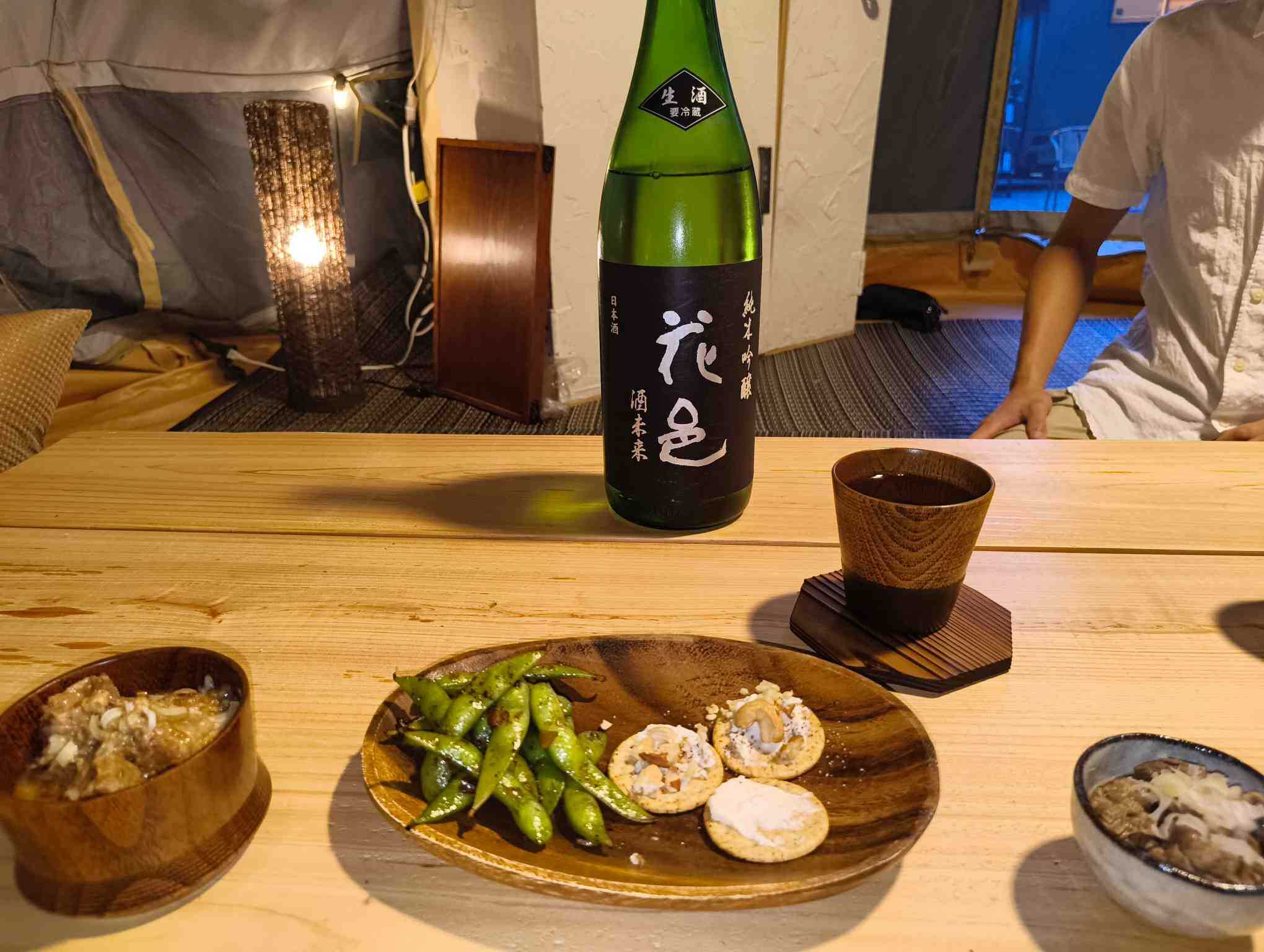 こだわりの日本酒とコースのおつまみ