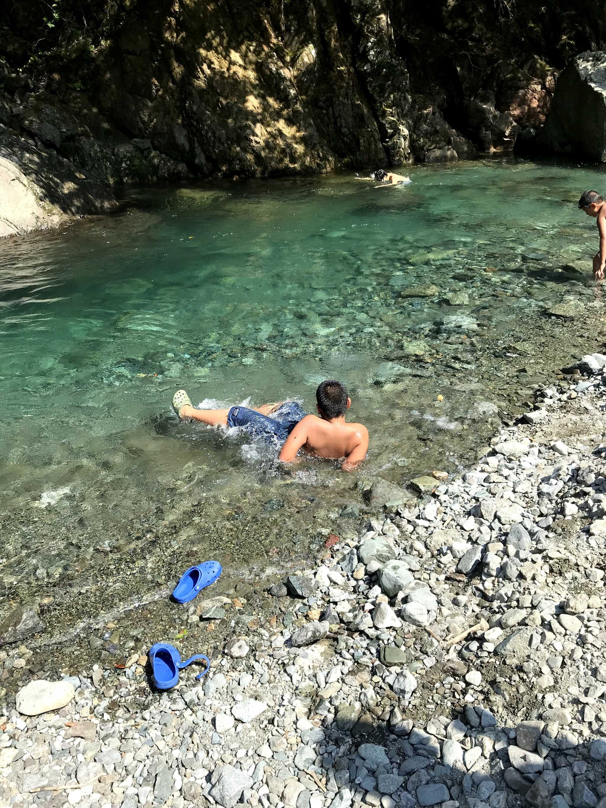 冷たくて気持ちい