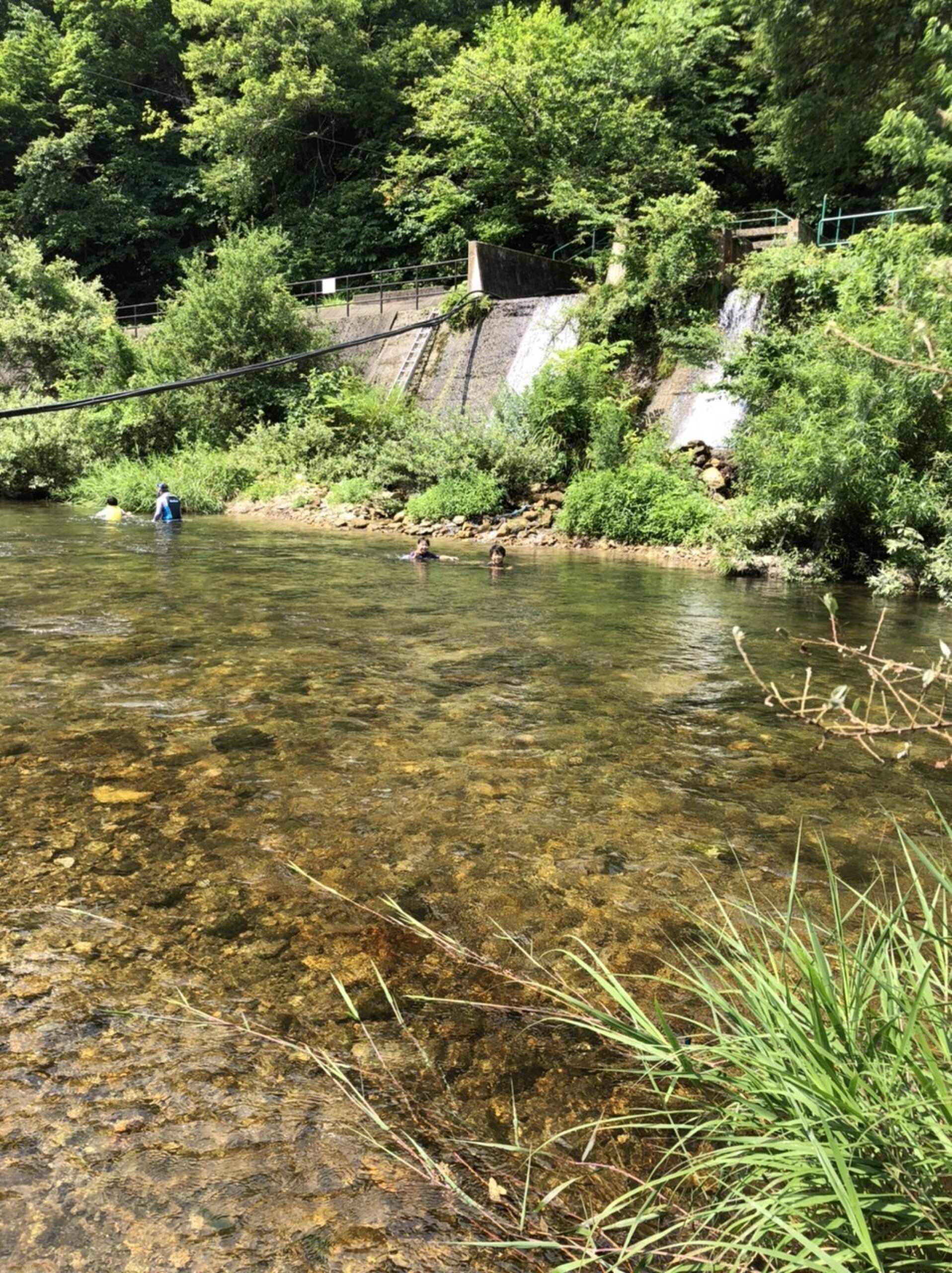すぐ近くの川