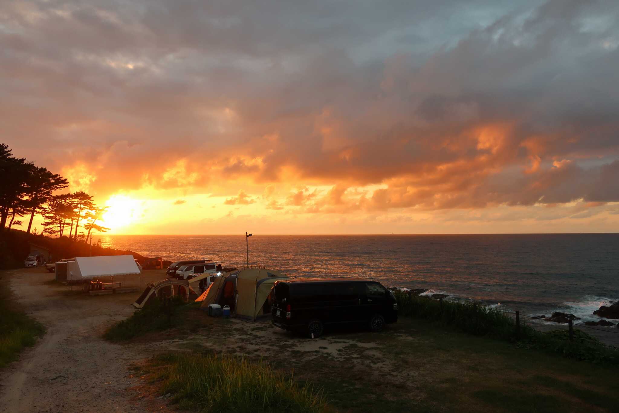 夕陽も綺麗