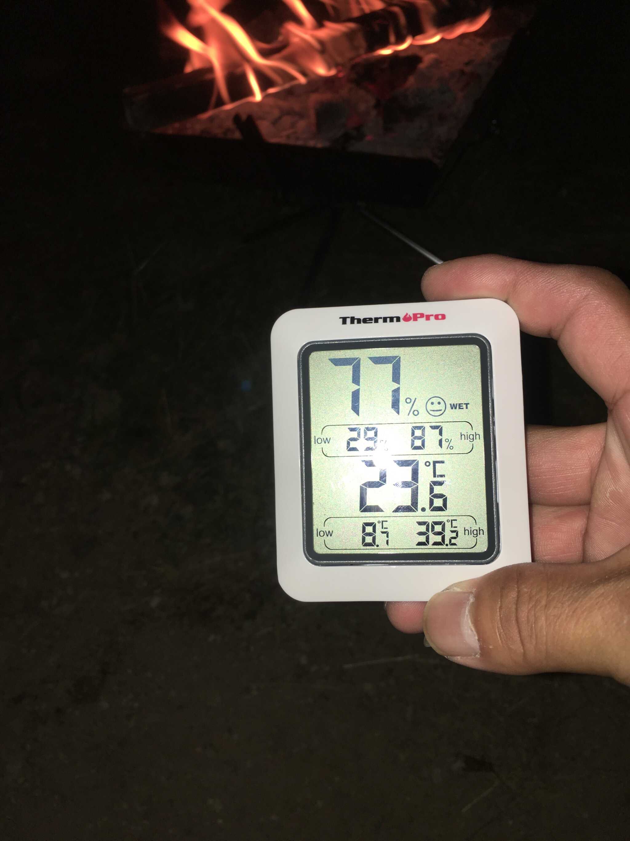 夜の気温!