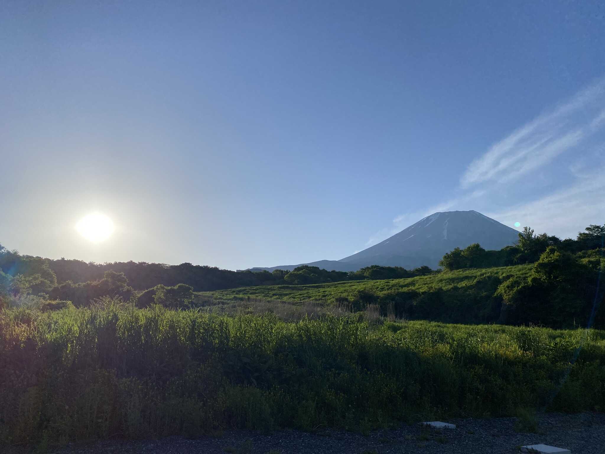 朝の富士山