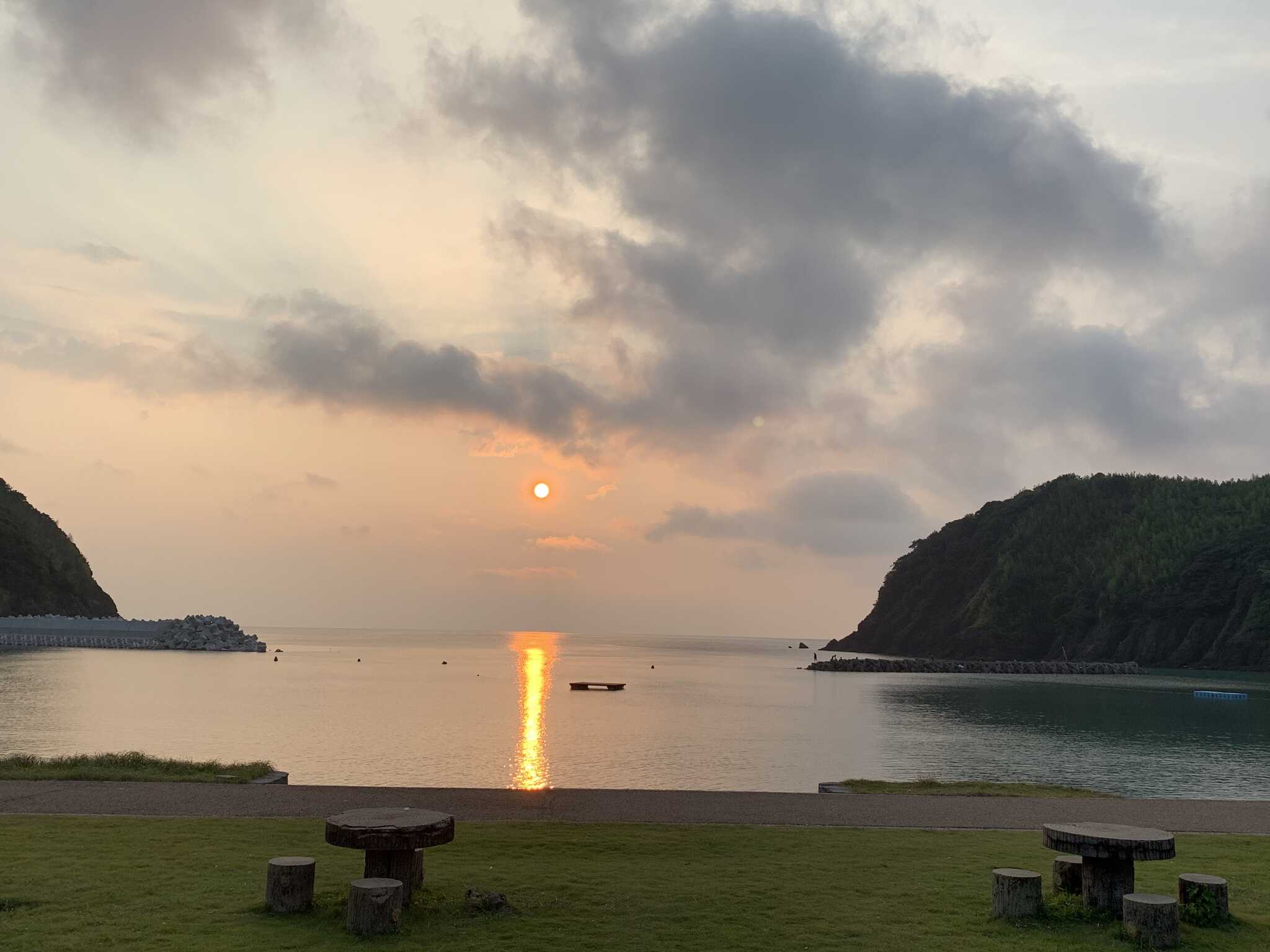 サイトからの夕日