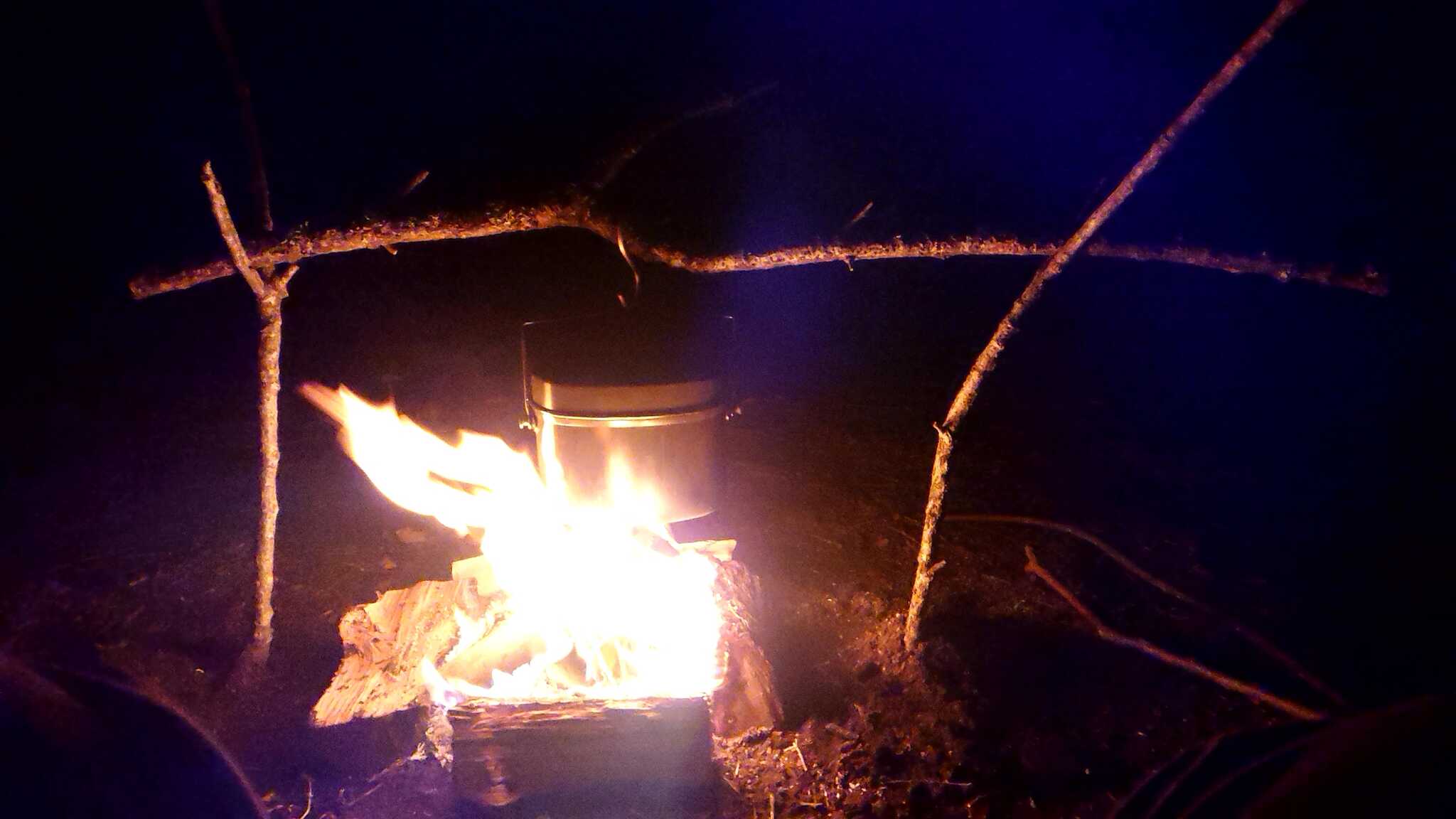 直火 夜