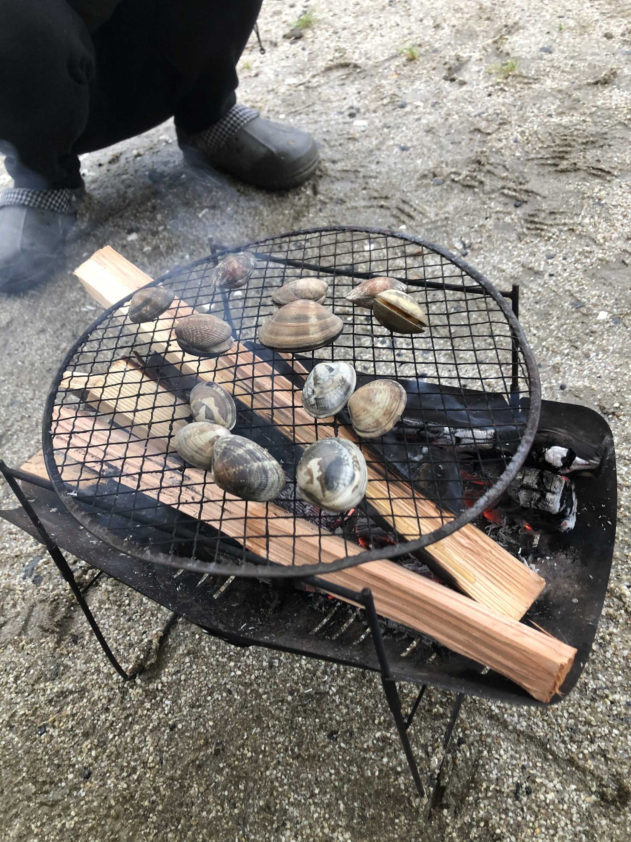 アサリを焼きました