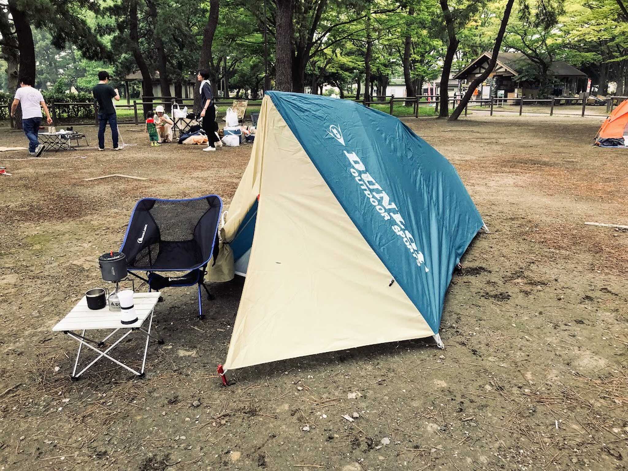 区画サイトです。ピーク時は結構ぎゅうぎゅう