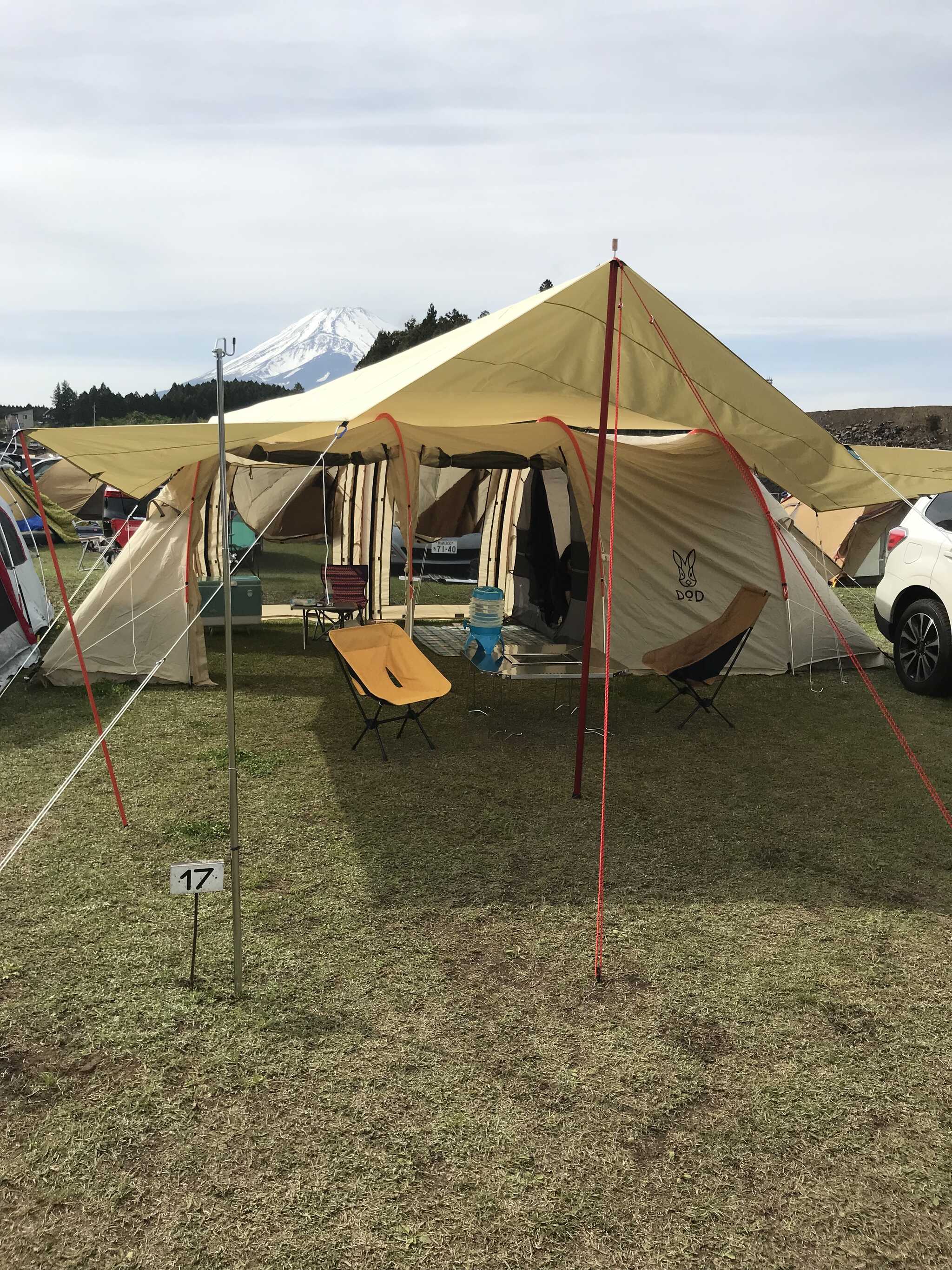 富士山とチーカマ