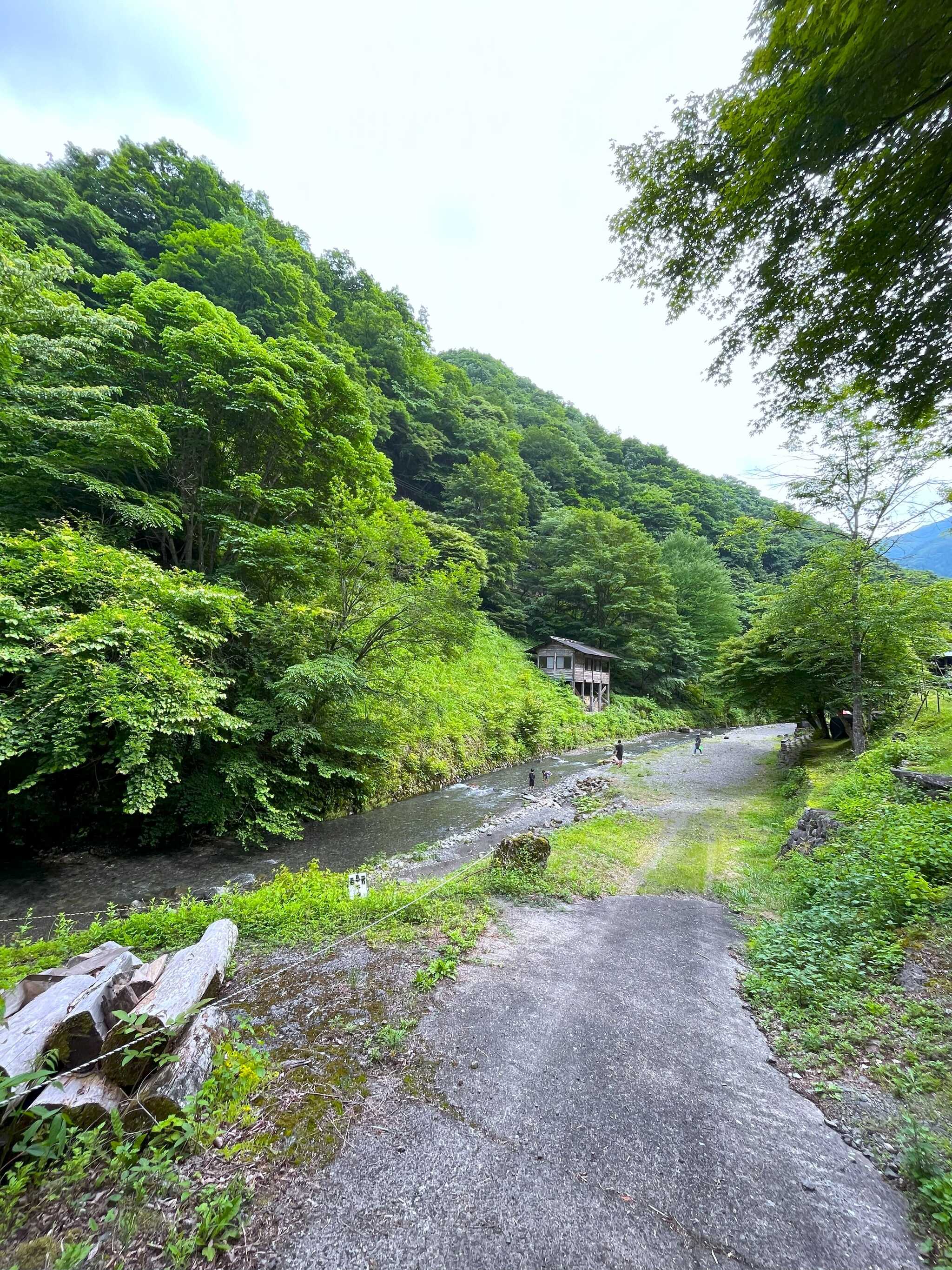 目の前の川