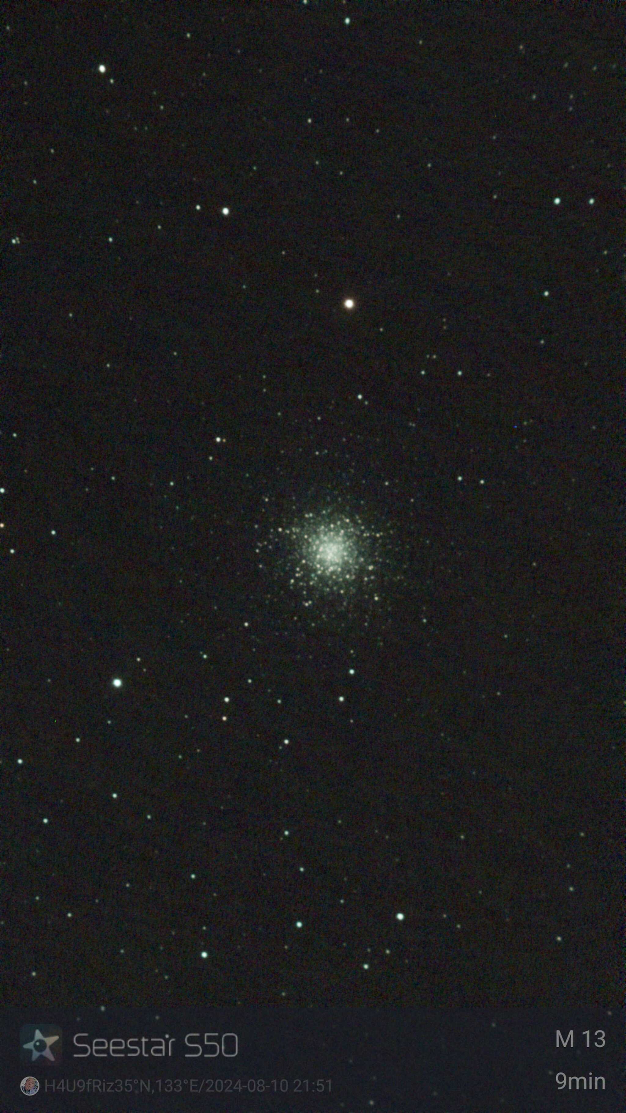 M13星雲です。