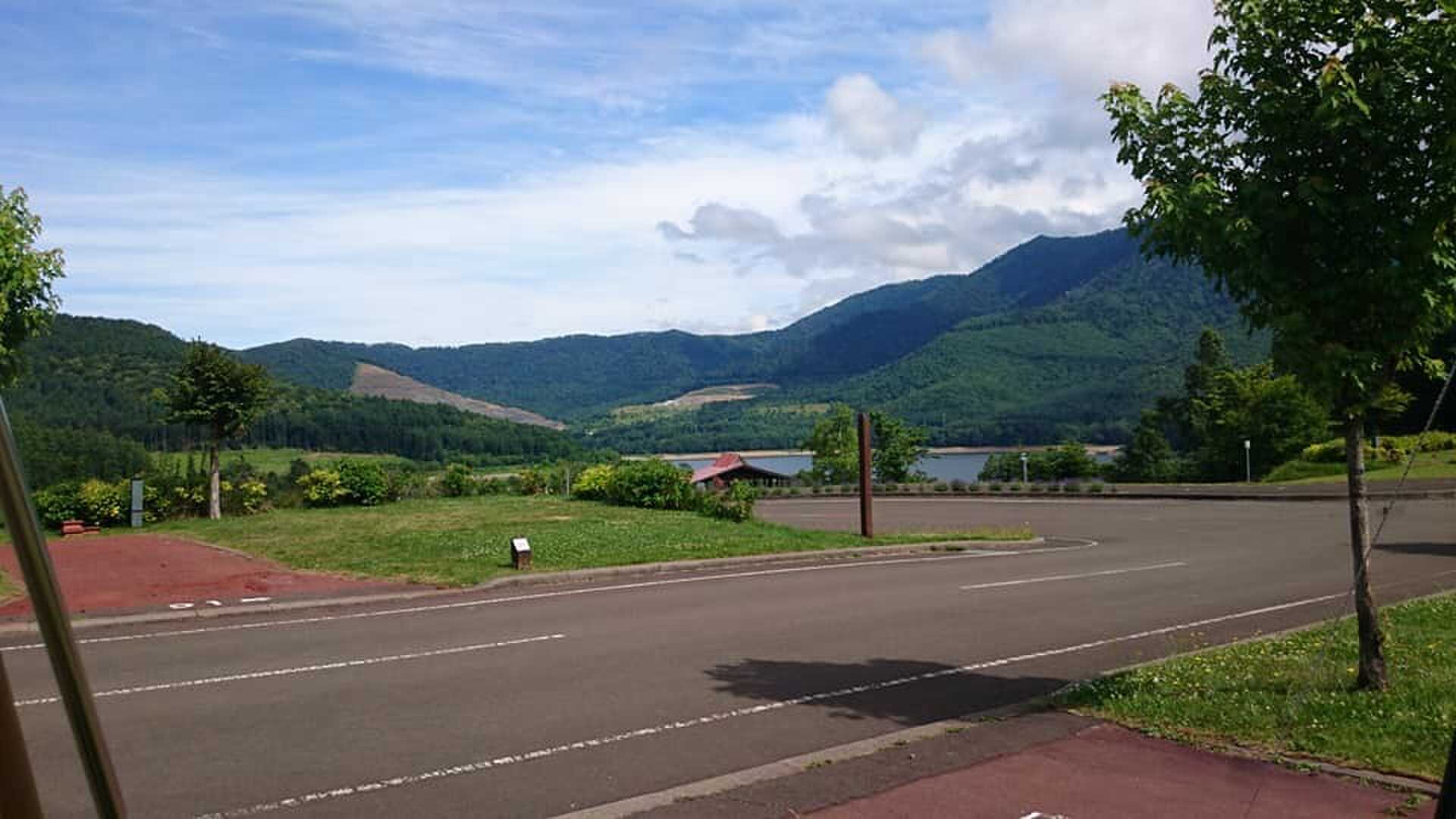 区画サイト前の景色