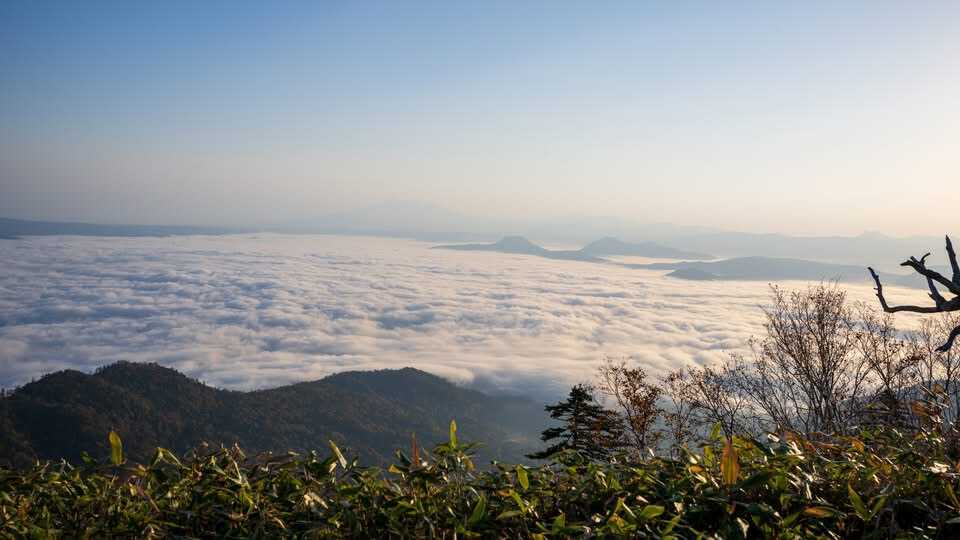 津別峠の朝の雲海