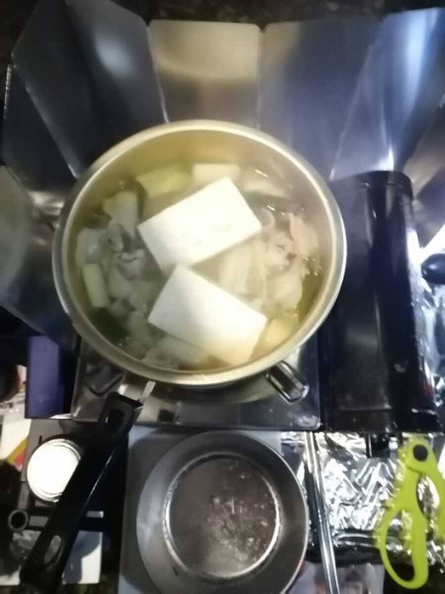 鍋で温まる(≧▽≦)