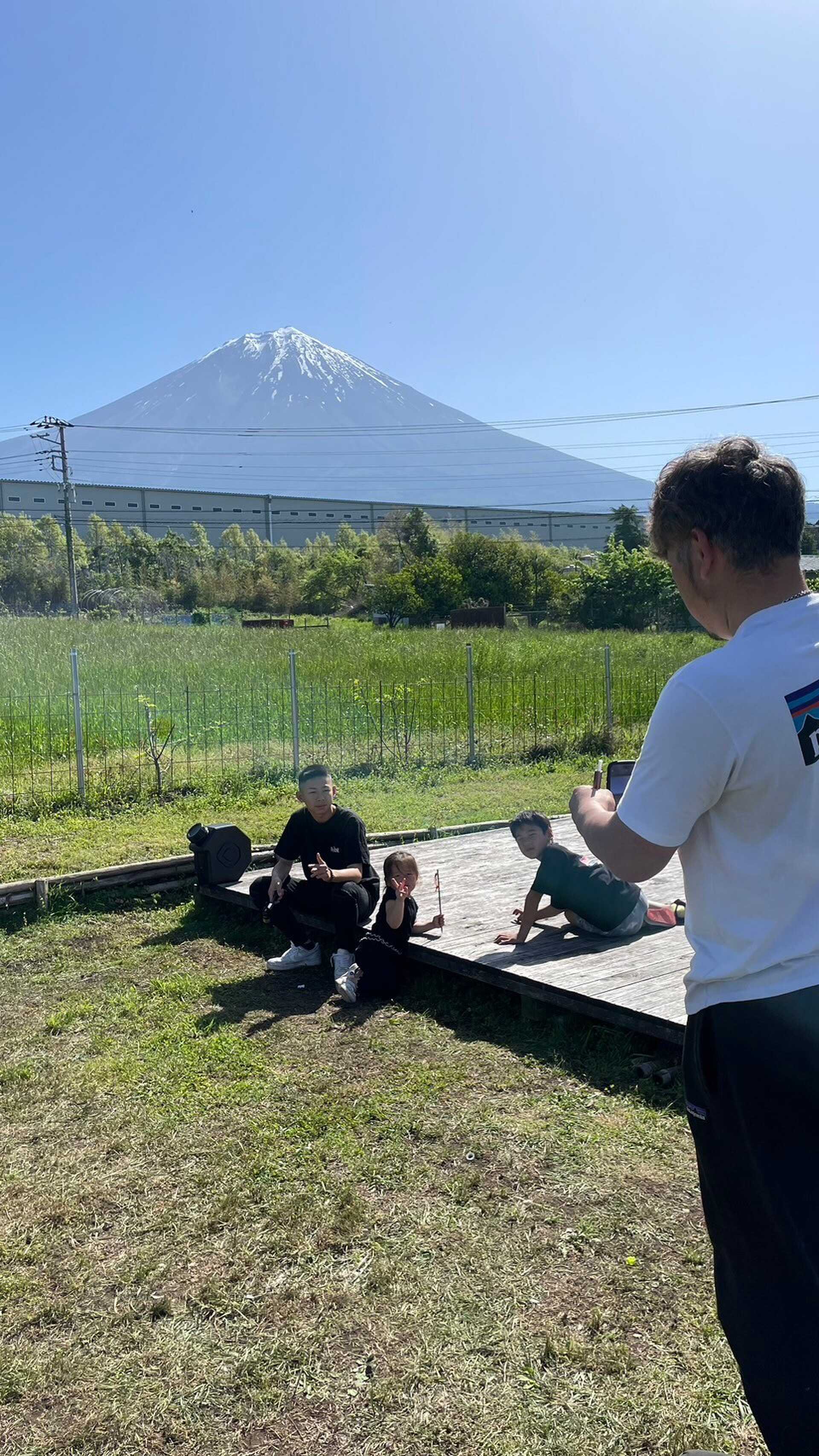 ウッドデッキより 富士山