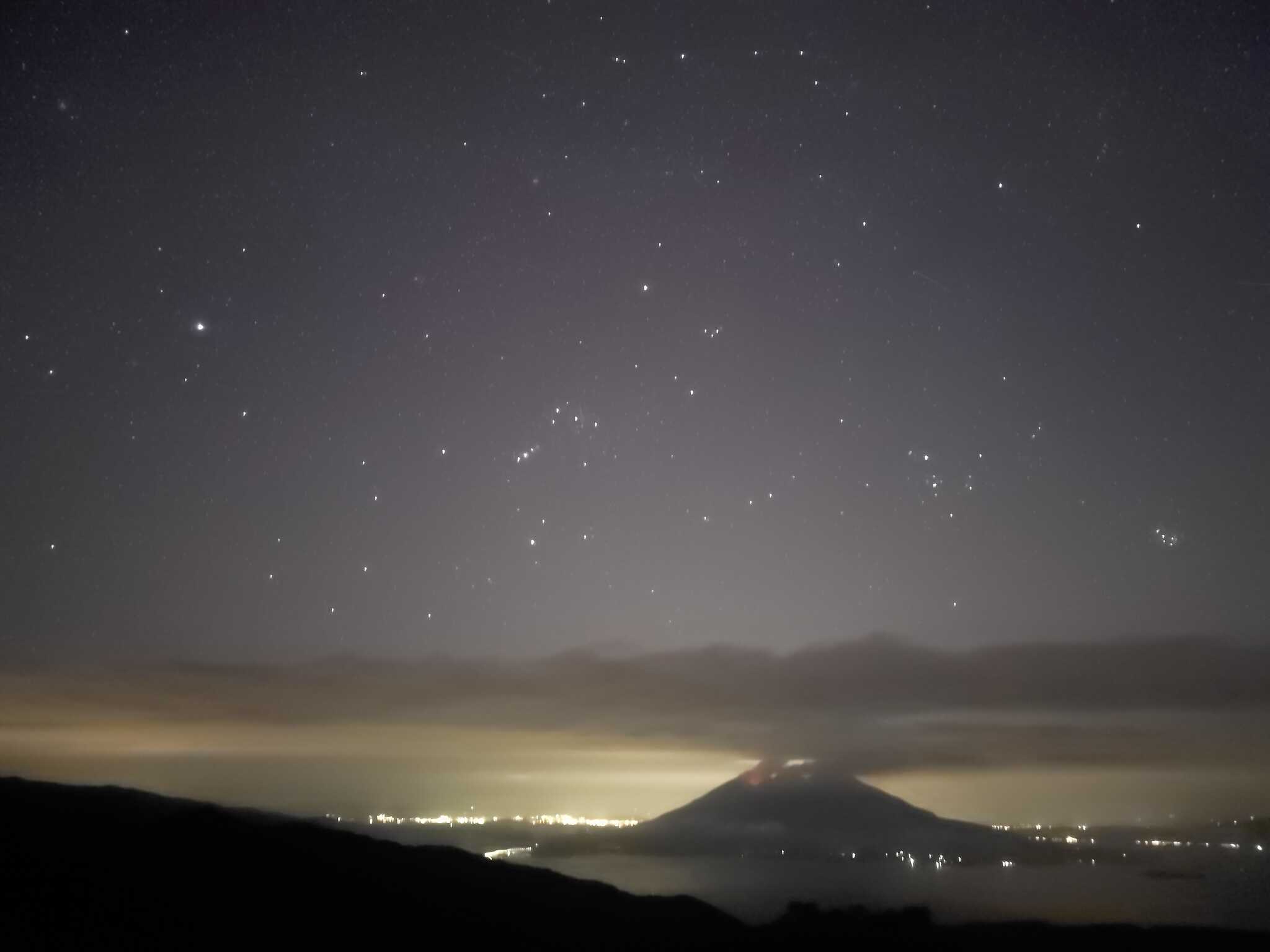 西の空桜島方向