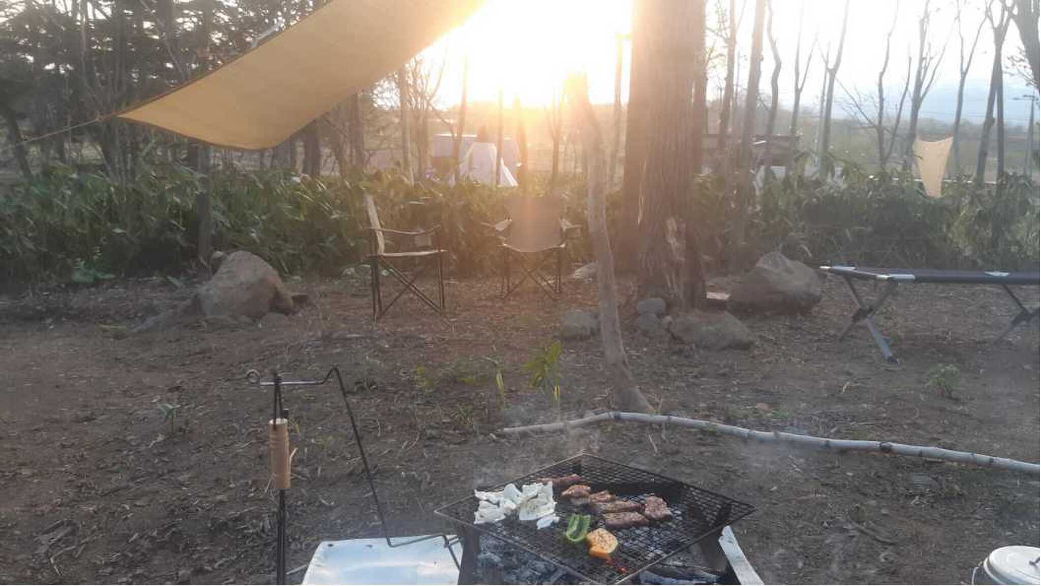 フリーサイトから見た夕陽