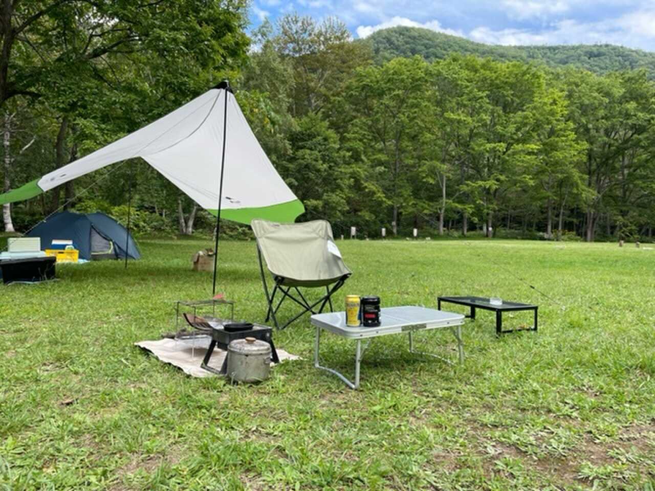 テントとサイトからの風景