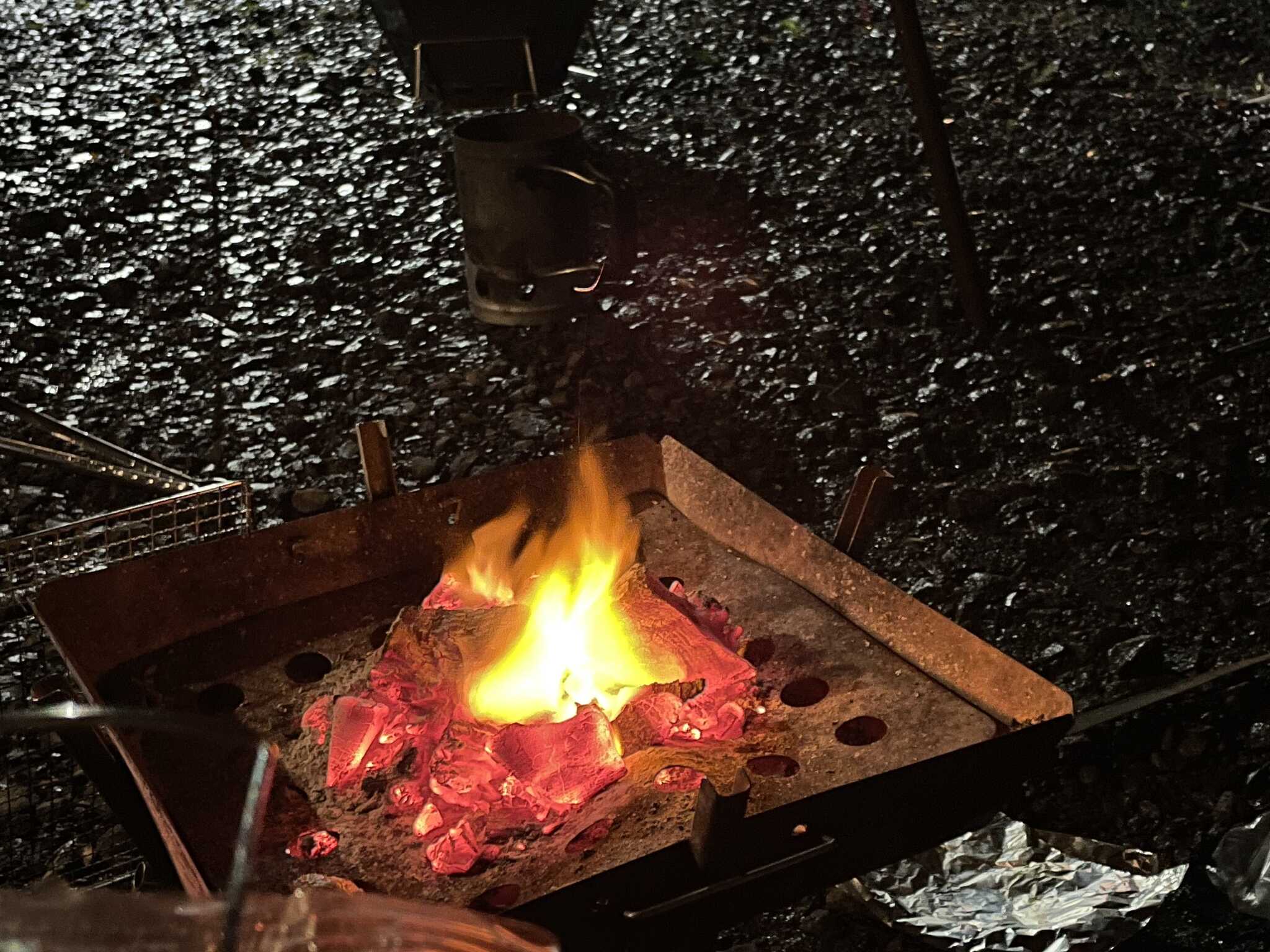 焚き火