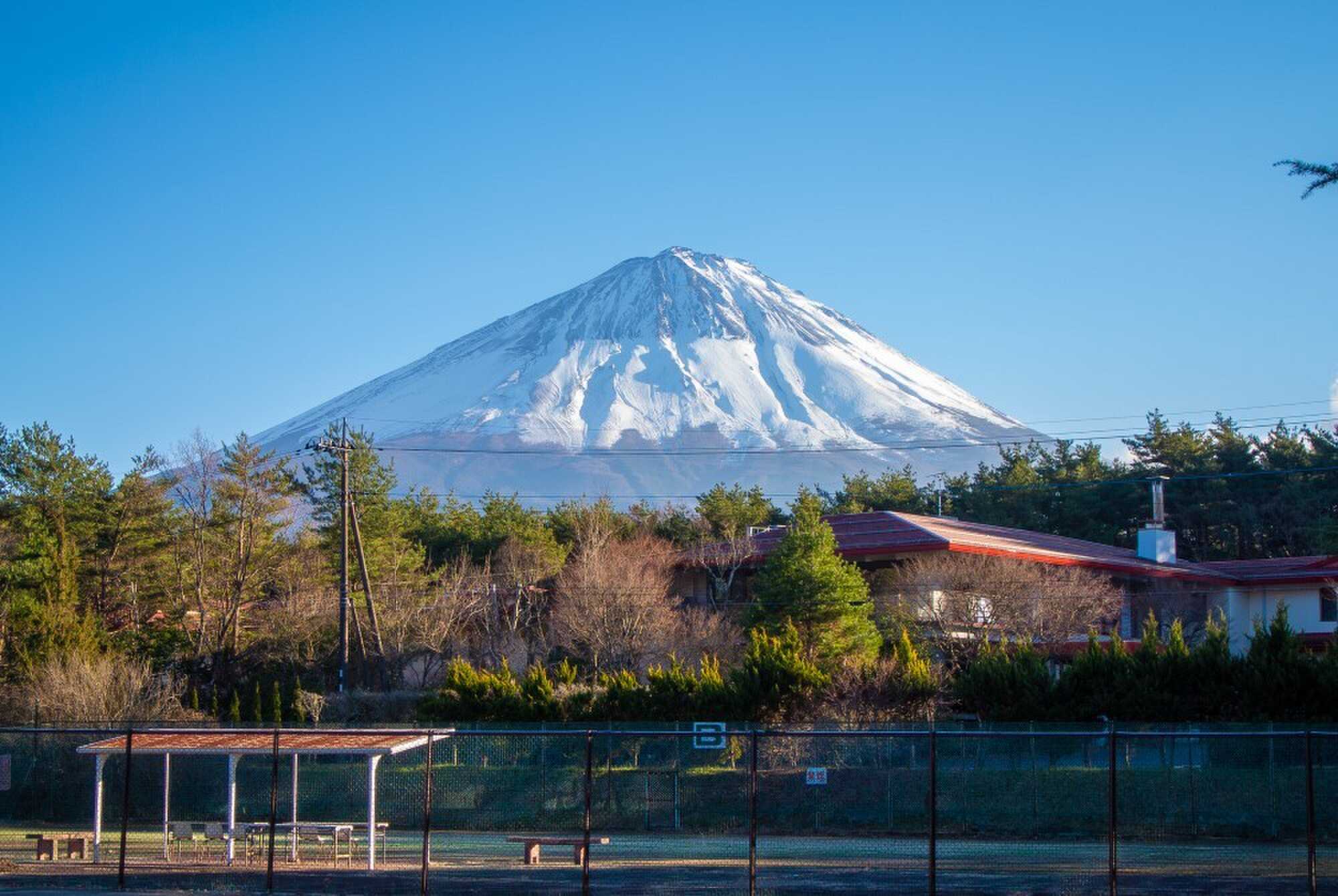 No.1サイトから見える富士山から