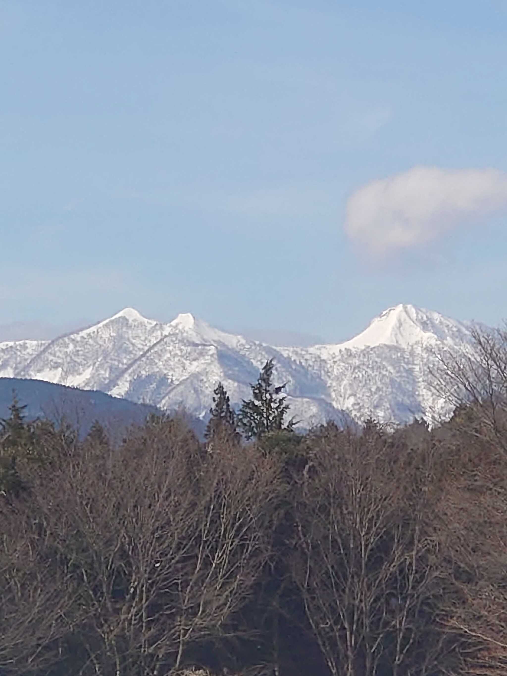 蒜山雪化粧 大山も見えました
