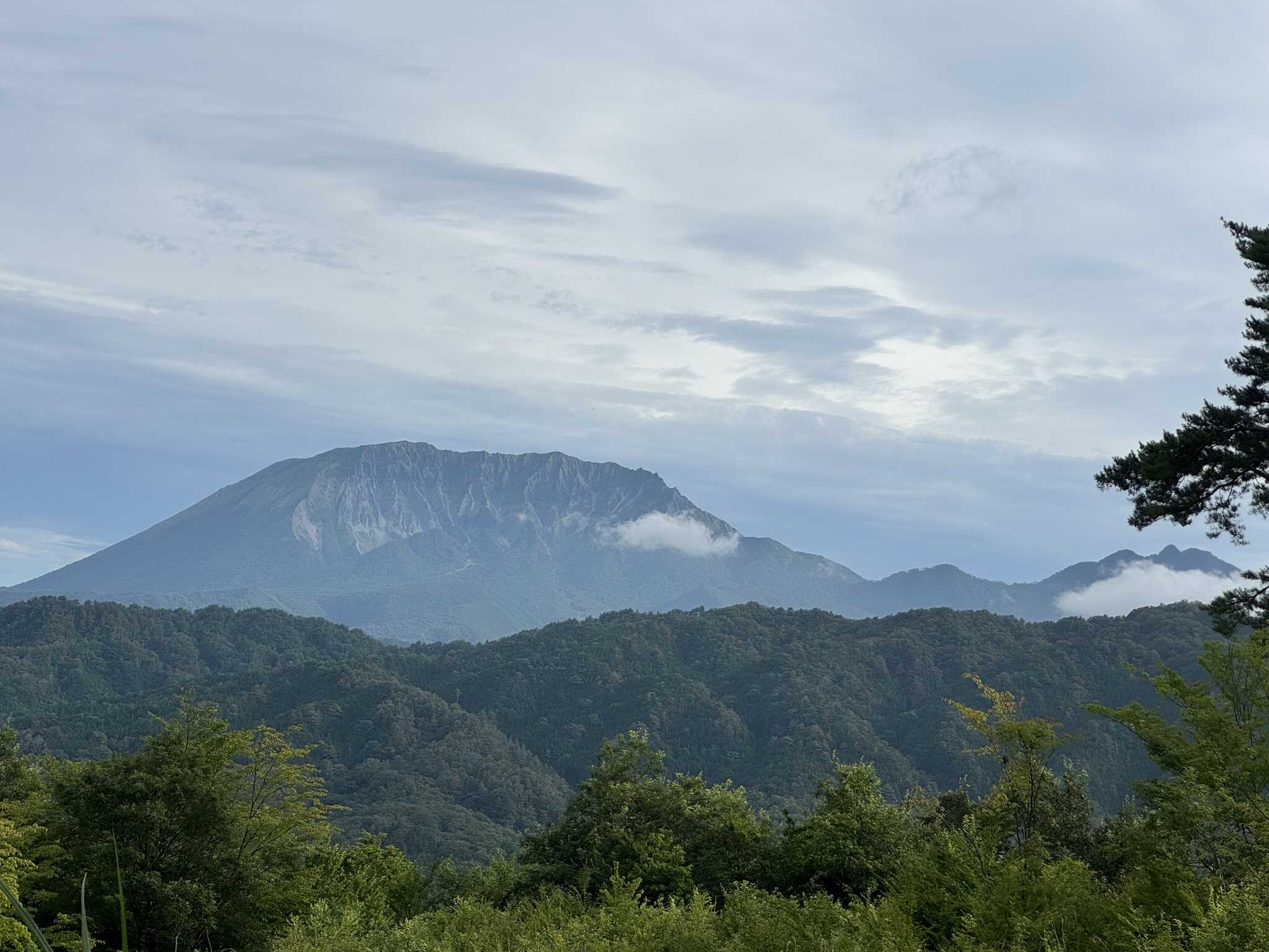 サイトから望める大山