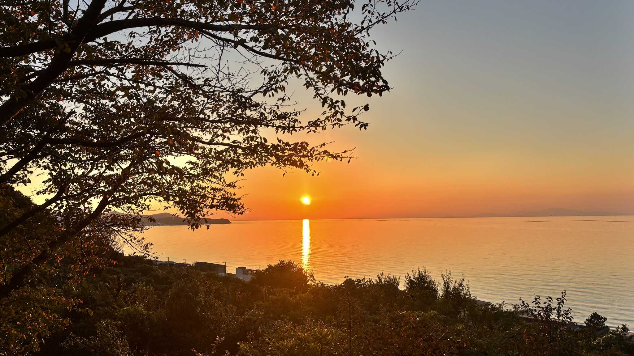 絶景夕陽