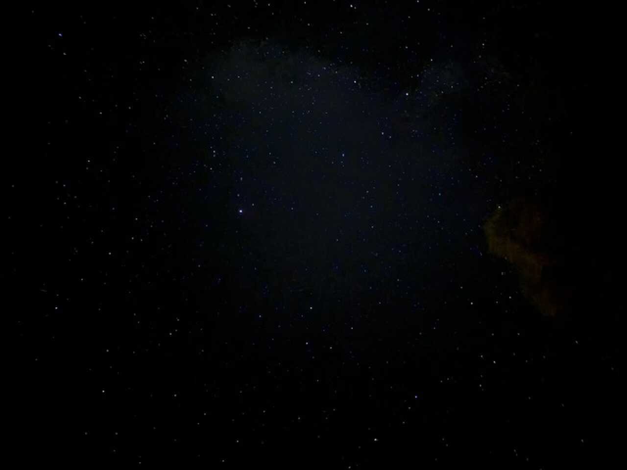 キャンプ場で見た星空