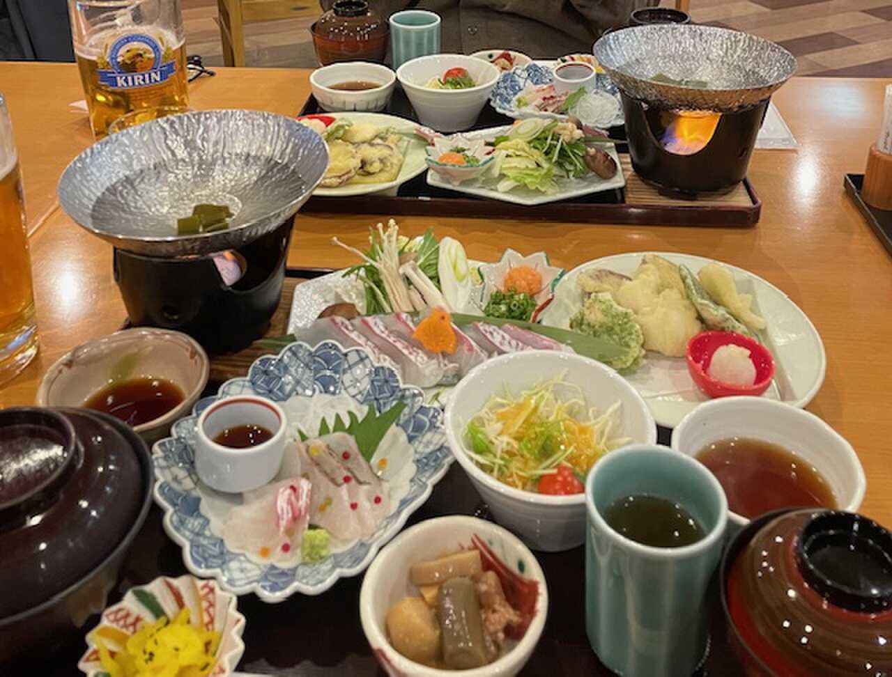 レストラン浜千鳥での食事