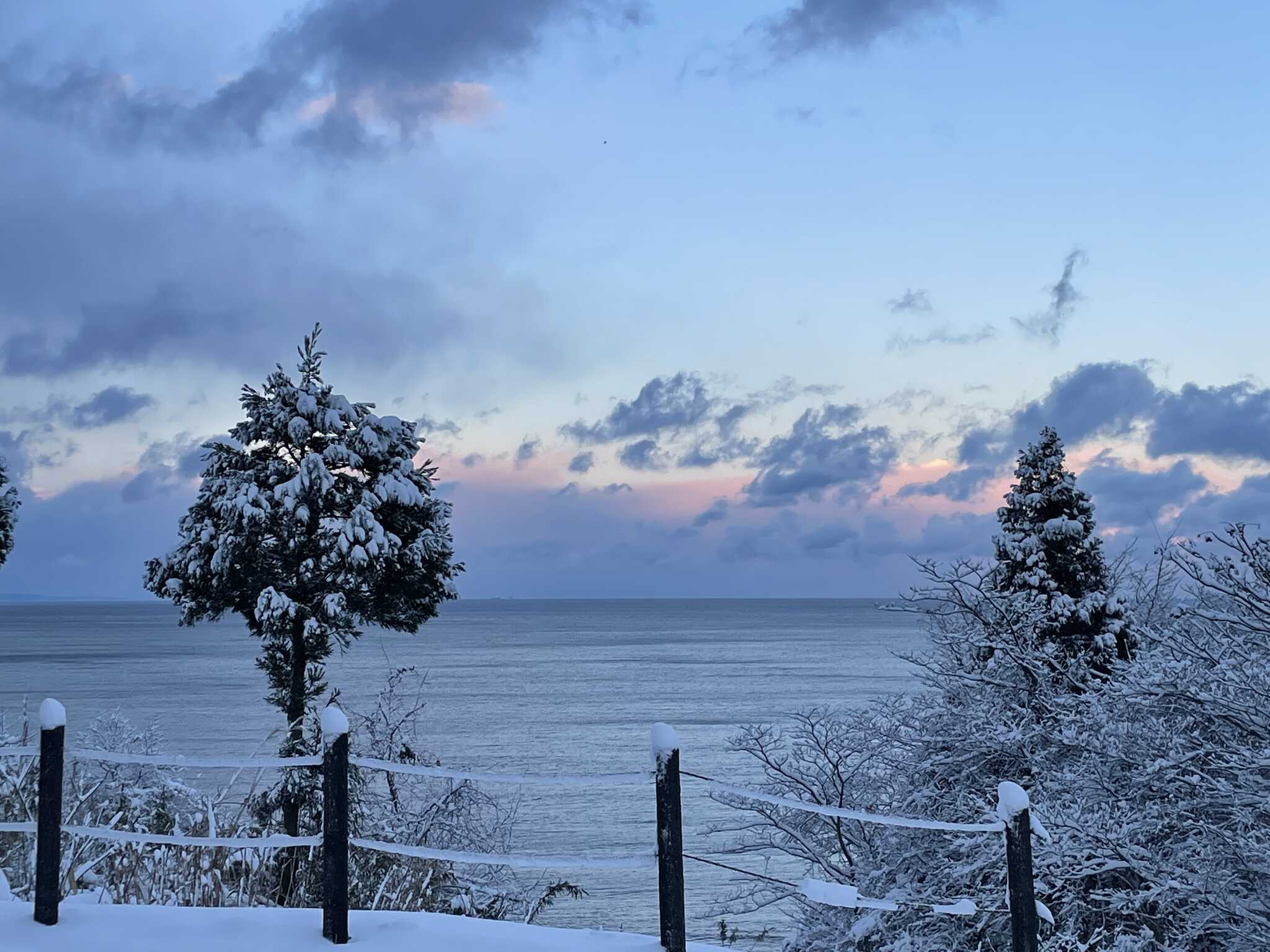 目の前の日本海