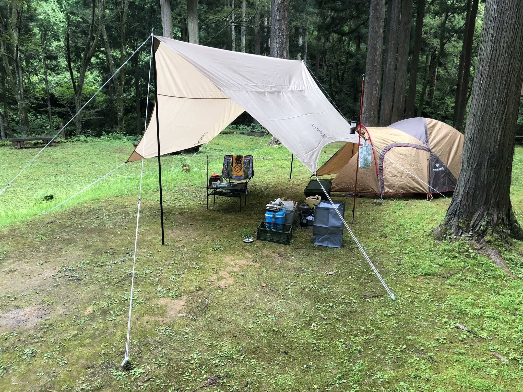 第2キャンプ場にて