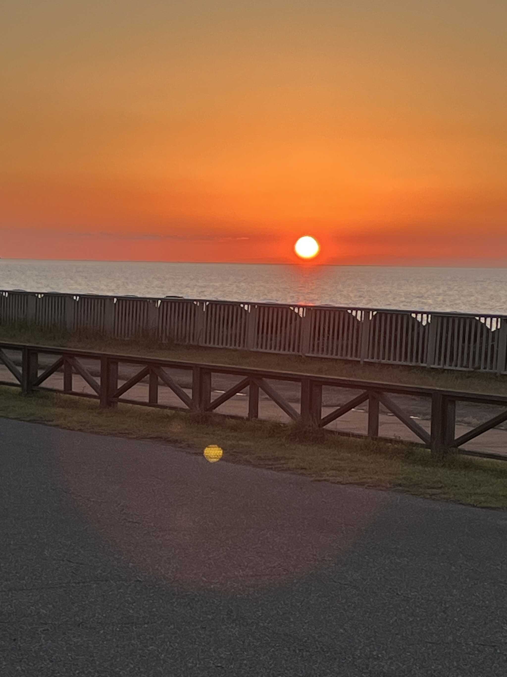 夕日がきれいでした。