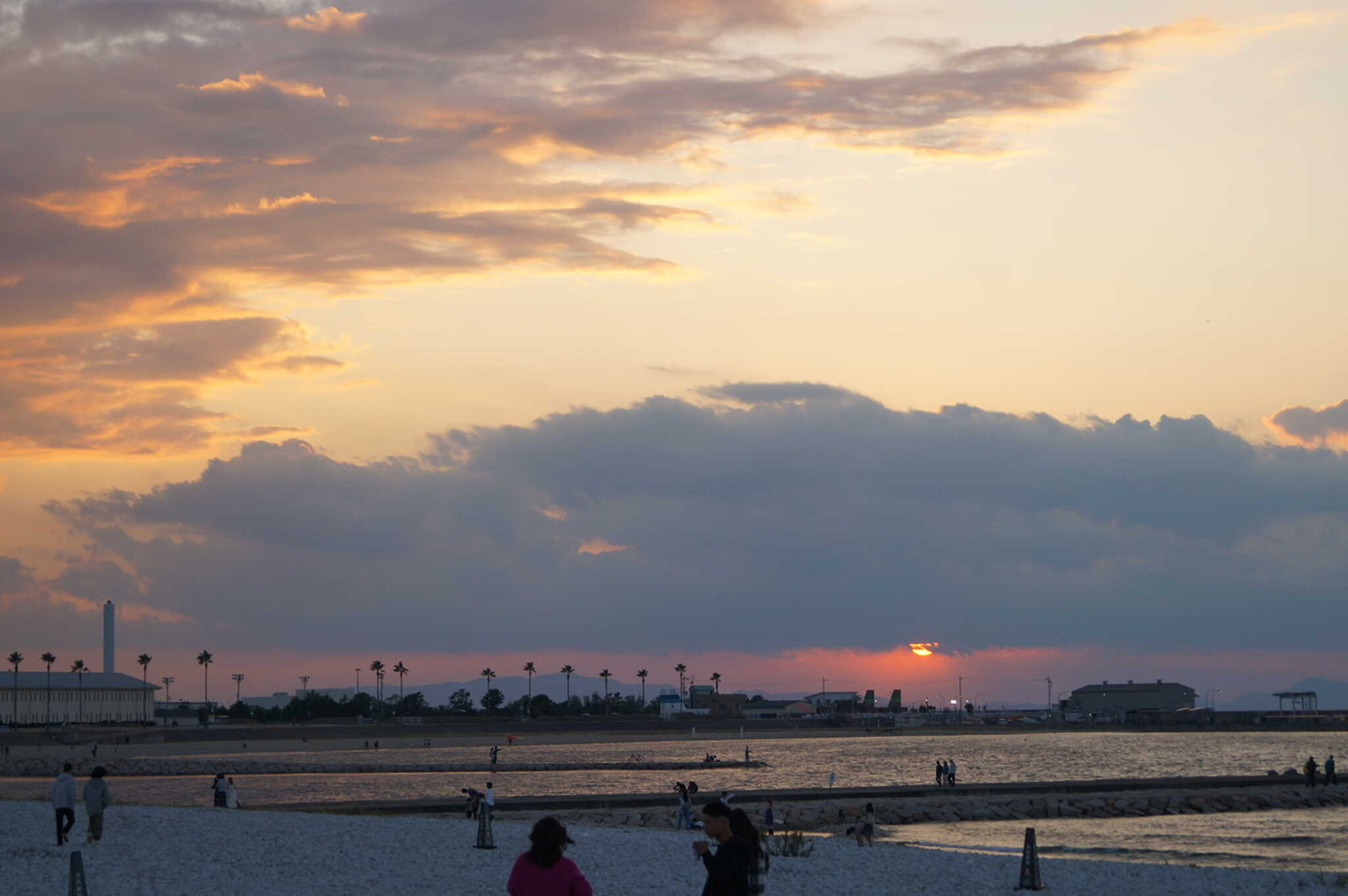 夕日