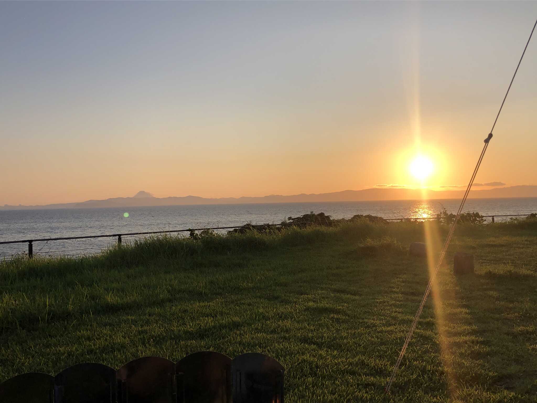 今年最高の夕陽
