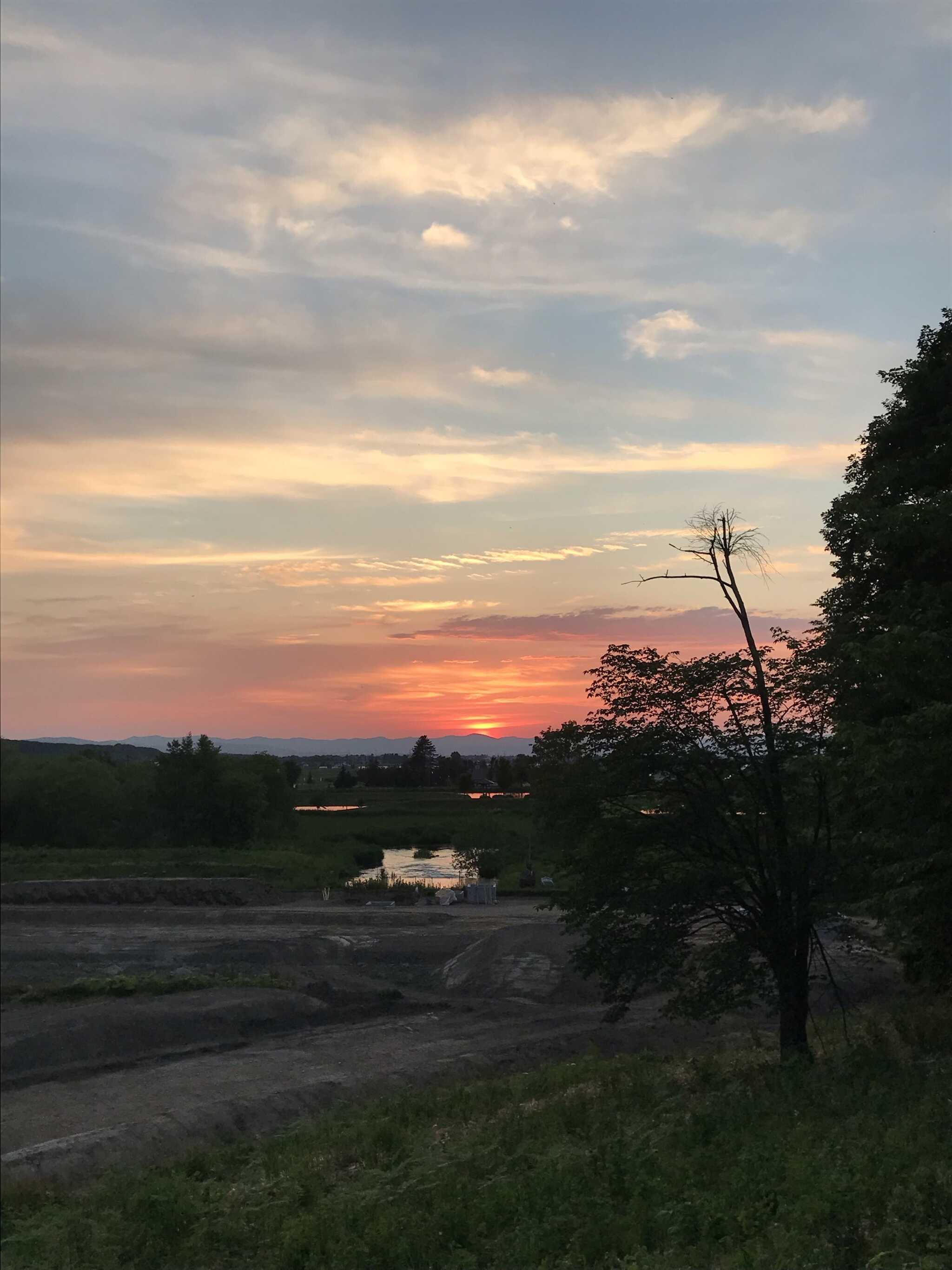 夕日が綺麗でした